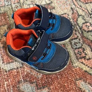 Stride Rite Toddler Shoes in Navy and Orange